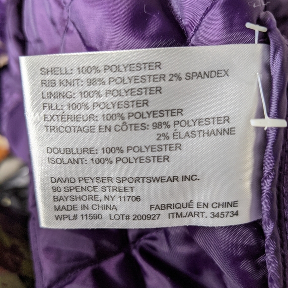 WEATHERPROOF Quilted purple jacket | M - Picture 9 of 9